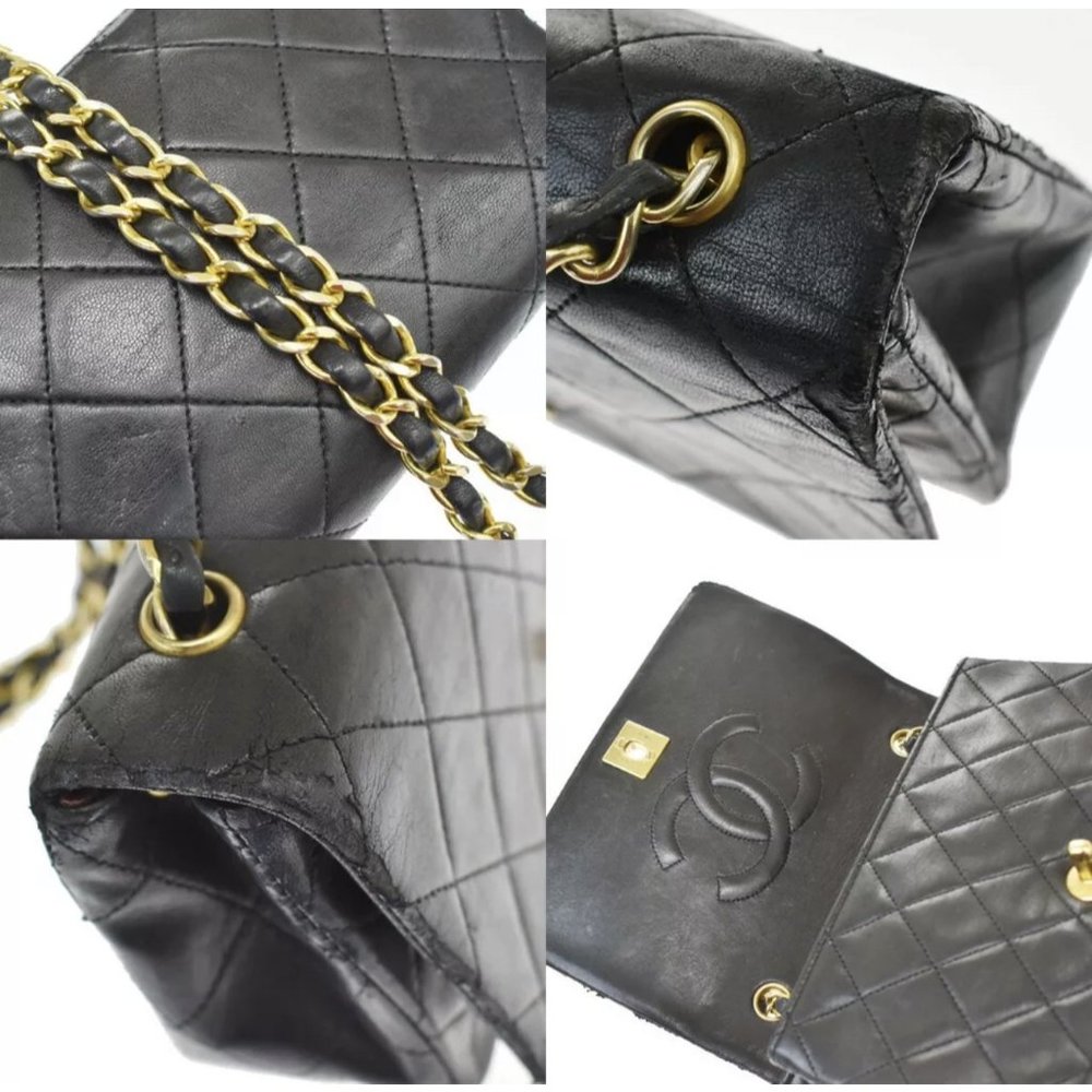 Vintage CHANEL Black Lambskin Quilted Mini Flap Bag 1280517 - $500 OFF FLASH SAL - Picture 6 of 16